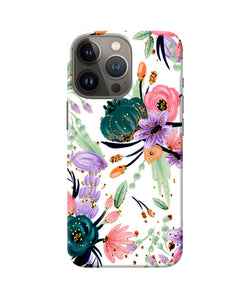 Abstract flowers print iPhone 13 Pro Back Cover