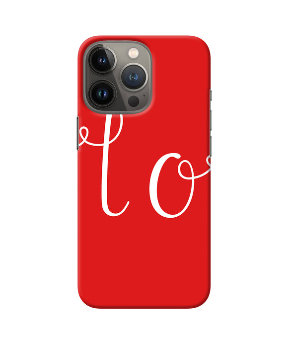 Love one iPhone 13 Pro Back Cover