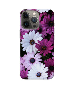 White violet flowers iPhone 13 Pro Back Cover