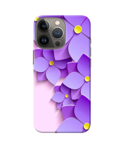 Violet flower craft iPhone 13 Pro Back Cover