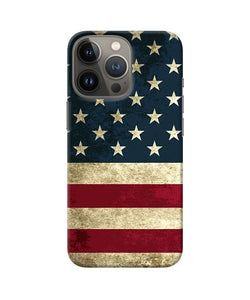 Vintage US flag iPhone 13 Pro Back Cover