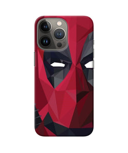 Abstract deadpool half mask iPhone 13 Pro Back Cover