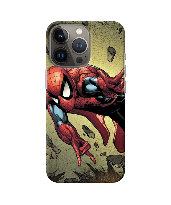 Spiderman on sky iPhone 13 Pro Back Cover