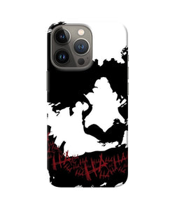 Black and white joker rugh sketch iPhone 13 Pro Back Cover