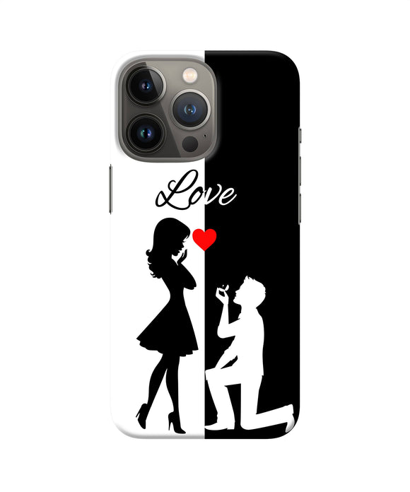 Love propose black and white iPhone 13 Pro Back Cover