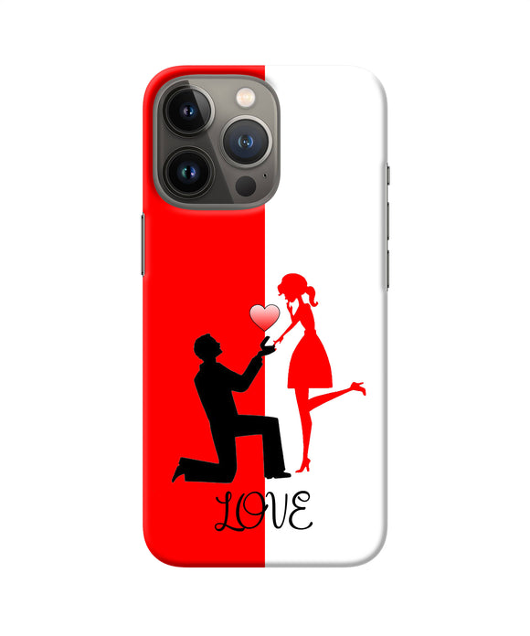 Love propose red and white iPhone 13 Pro Back Cover