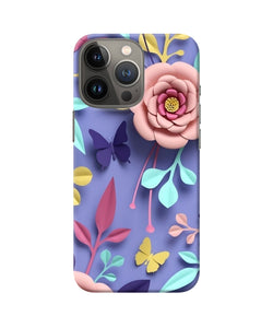 Flower canvas iPhone 13 Pro Back Cover