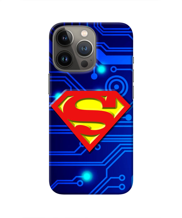 Superman Abstract iPhone 13 Pro Max Real 4D Back Cover