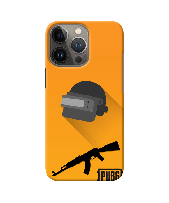 PUBG Helmet and Gun iPhone 13 Pro Max Real 4D Back Cover
