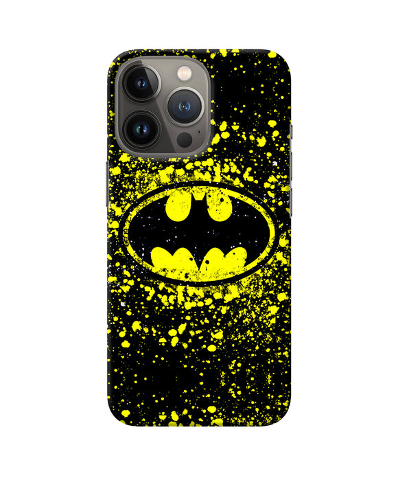 Batman last knight print yellow iPhone 13 Pro Max Back Cover