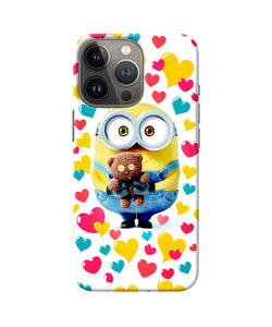 Minion teddy hearts iPhone 13 Pro Max Back Cover