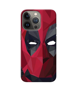 Abstract deadpool mask iPhone 13 Pro Max Back Cover