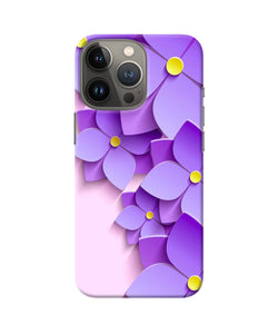 Violet flower craft iPhone 13 Pro Max Back Cover