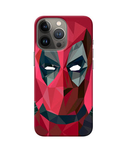 Abstract deadpool full mask iPhone 13 Pro Max Back Cover