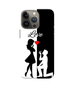 Love propose black and white iPhone 13 Pro Max Back Cover