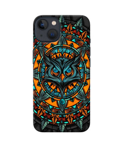 Angry Owl Art iPhone 13 Mini Back Cover