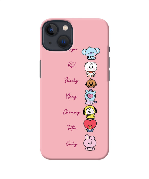 BTS names iPhone 13 Mini Back Cover