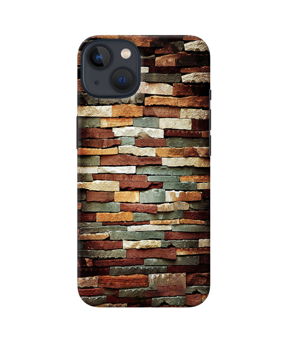 Bricks Pattern iPhone 13 Mini Back Cover