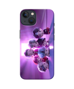 BTS Chibi iPhone 13 Mini Back Cover