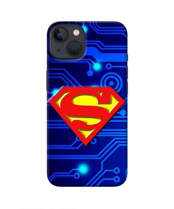 Superman Abstract iPhone 13 Mini Real 4D Back Cover
