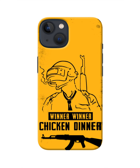 PUBG Chicken Dinner iPhone 13 Mini Real 4D Back Cover