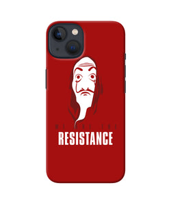 Money Heist Resistance Quote iPhone 13 Mini Back Cover