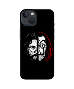 Money Heist Professor Mask Sketch iPhone 13 Mini Back Cover