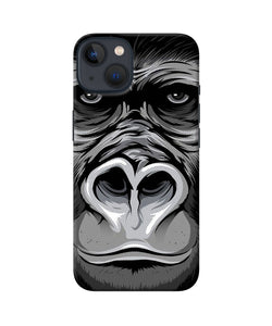 Black chimpanzee iPhone 13 Mini Back Cover