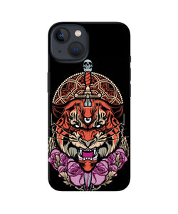 Abstract tiger iPhone 13 Mini Back Cover