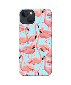 Abstract sheer bird print iPhone 13 Mini Back Cover