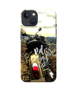 Ride more worry less iPhone 13 Mini Back Cover