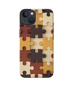 Wooden puzzle iPhone 13 Mini Back Cover