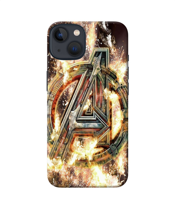 Avengers burning logo iPhone 13 Mini Back Cover