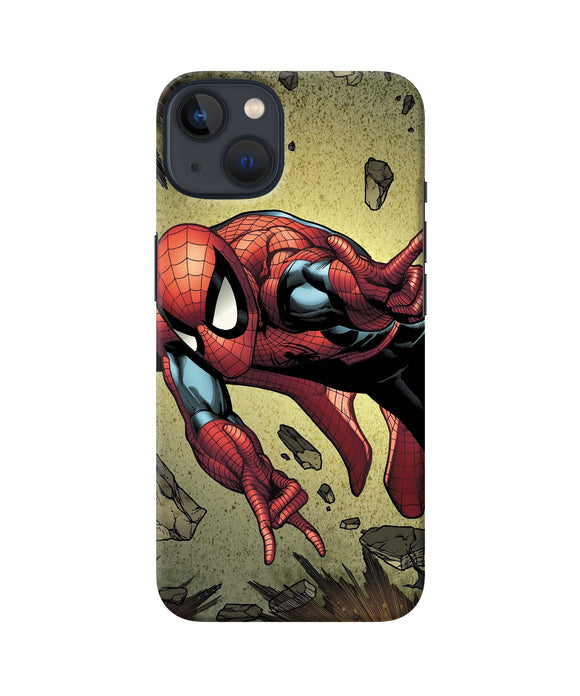 Spiderman on sky iPhone 13 Mini Back Cover