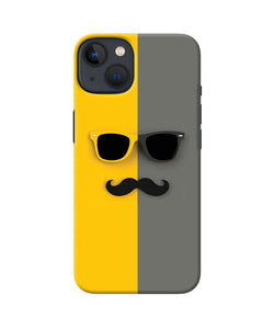 Mustache glass iPhone 13 Mini Back Cover