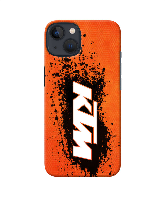 KTM black spray iPhone 13 Mini Back Cover