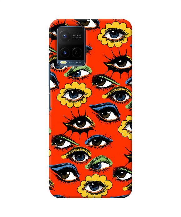 Abstract eyes pattern Vivo Y21/Y21s/Y33s Back Cover