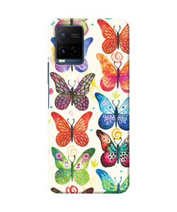 Abstract butterfly print Vivo Y21/Y21s/Y33s Back Cover