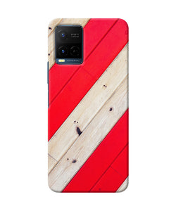 Abstract red brown wooden Vivo Y21/Y21s/Y33s Back Cover