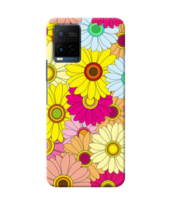 Abstract colorful flowers Vivo Y21/Y21s/Y33s Back Cover