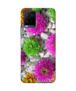 Natural flower stones Vivo Y21/Y21s/Y33s Back Cover