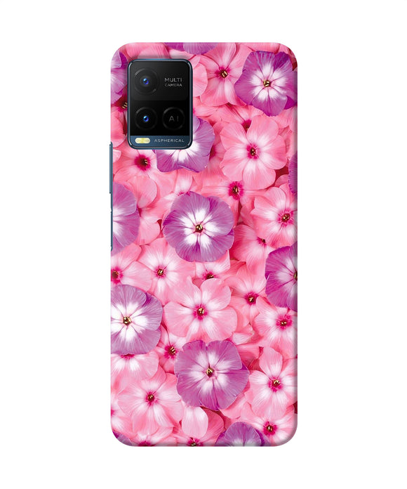 Natural pink flower Vivo Y21/Y21s/Y33s Back Cover