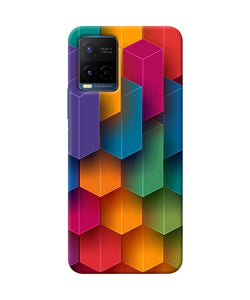 Abstract rectangle print Vivo Y21/Y21s/Y33s Back Cover