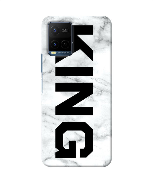 King marble text Vivo Y21/Y21s/Y33s Back Cover