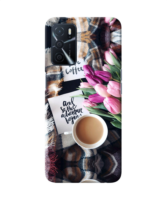 Love Coffee Quotes Oppo A16 Back Cover