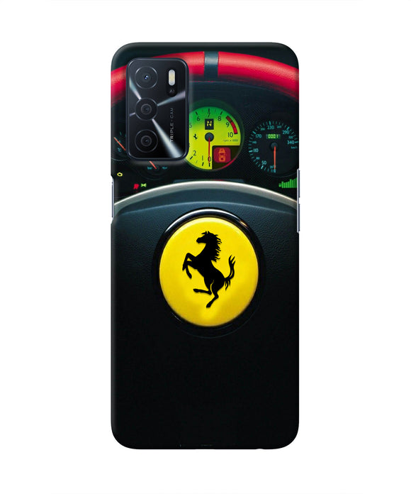 Ferrari Steeriing Wheel Oppo A16 Real 4D Back Cover