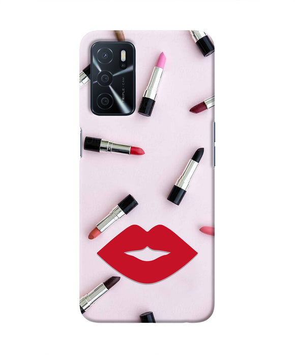 Lips Lipstick Shades Oppo A16 Real 4D Back Cover