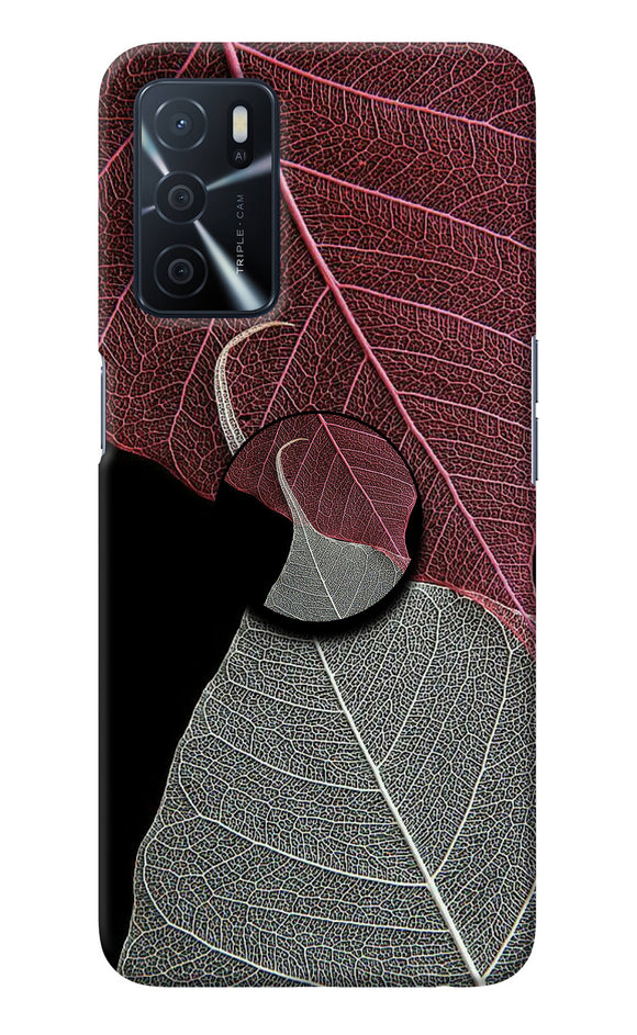 Leaf Pattern Oppo A16 Pop Case