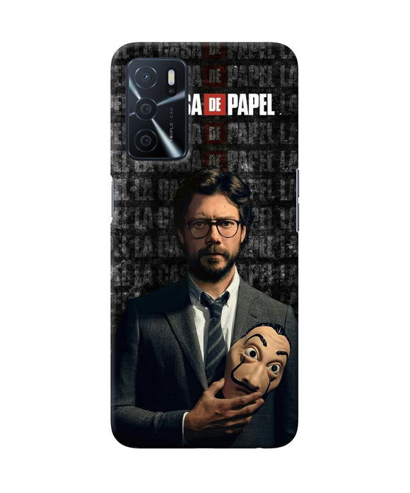 Money Heist Professor with Mask Oppo A16 Back Cover