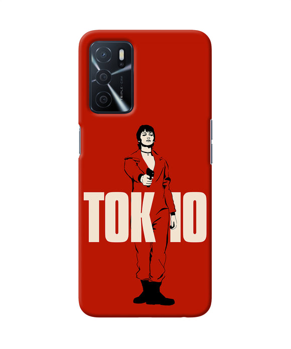 Money Heist Tokyo With Gun Oppo A16 Back Cover